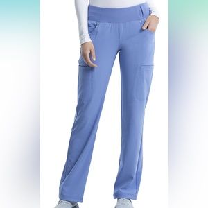 Cherokee iFlex Women Scrubs Pant Mid Rise Straight Leg Pull-on